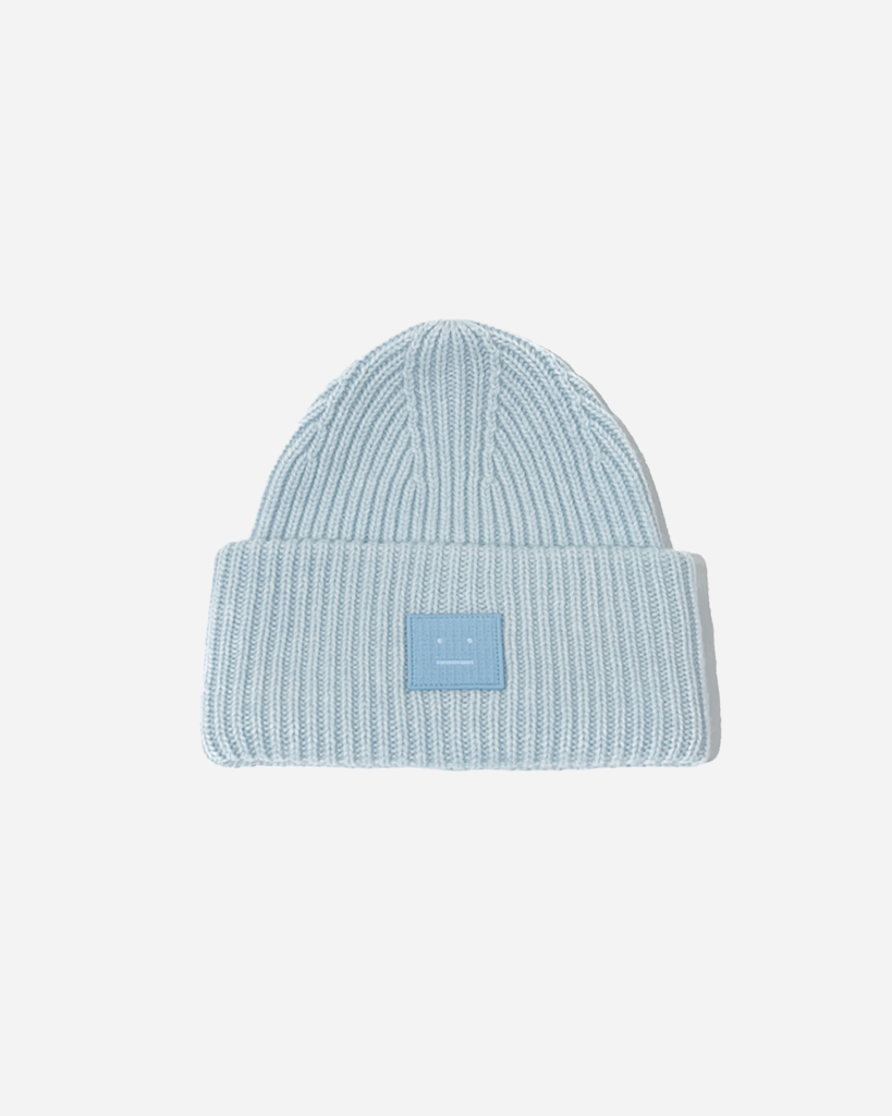 KNIT FACE HAT SKY BLUE