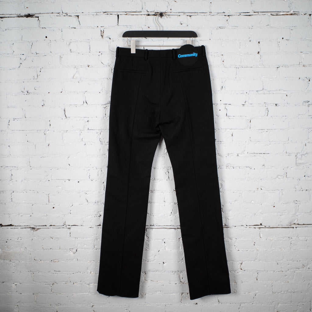SLIGHTLY FLARED PANTS BLACK