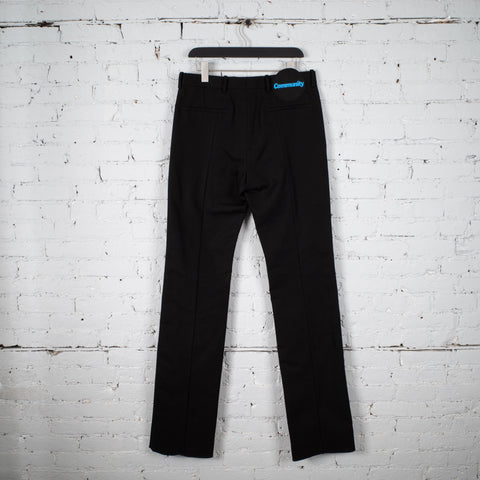 SLIGHTLY FLARED PANTS BLACK