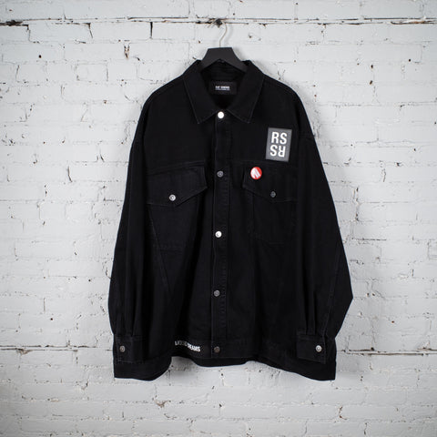 OVERSIZED DENIM JACKET BLACK