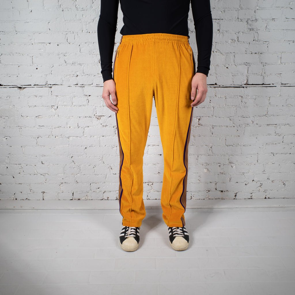 NARROW VELOUR TRACK PANT YELLOW