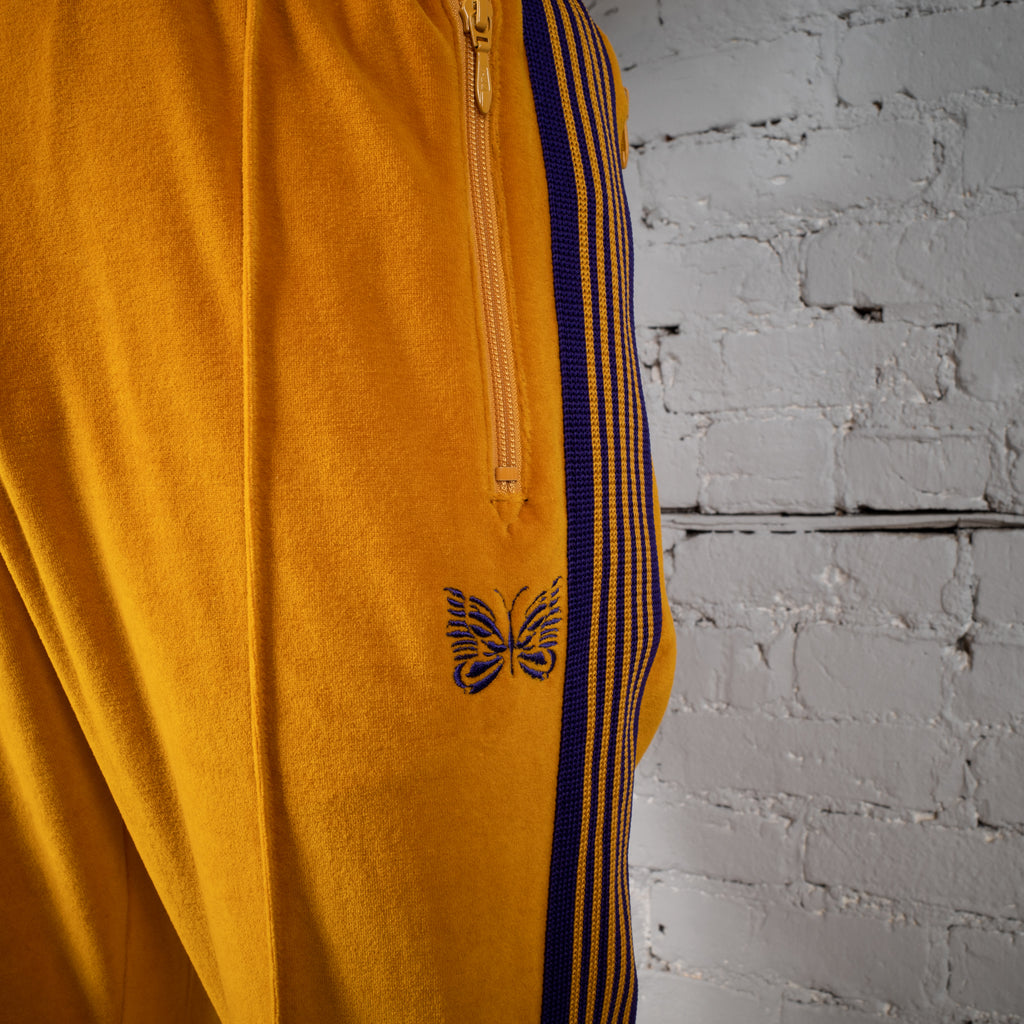 NARROW VELOUR TRACK PANT YELLOW