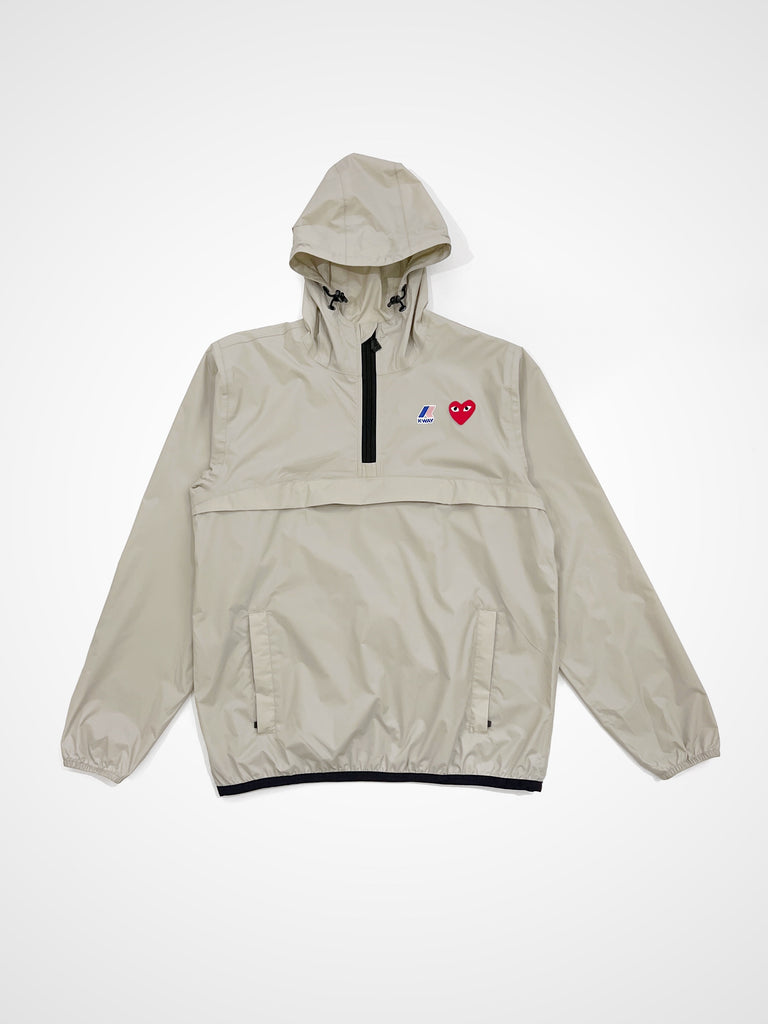 X K-WAY HALF ZIP JACKET TAN