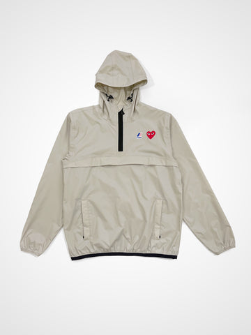 X K-WAY HALF ZIP JACKET TAN