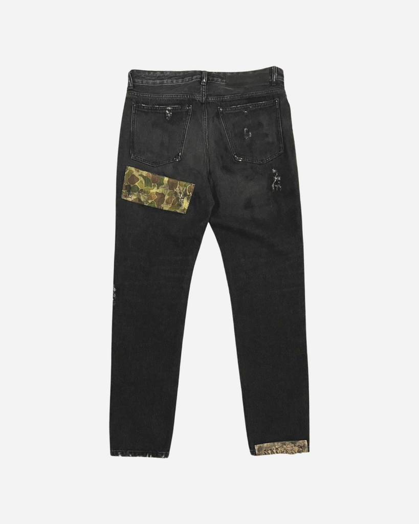 PATCHWORK DENIM BLACK