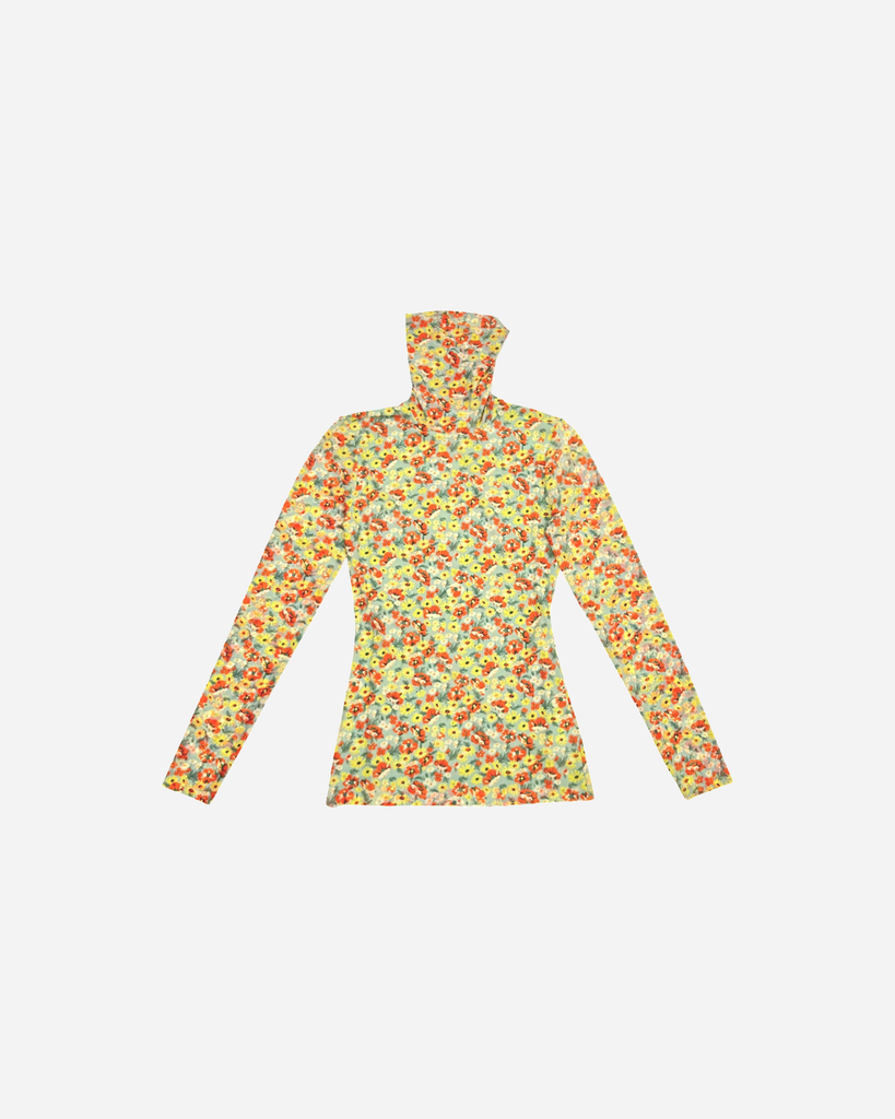 PRINTED MESH ROLLNECK MEADOW