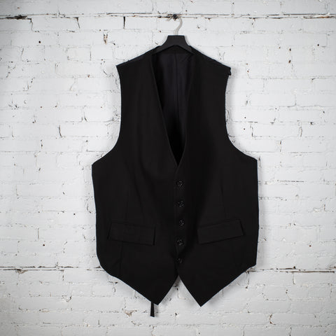 OVERSIZED TAILORED VEST  BLACK