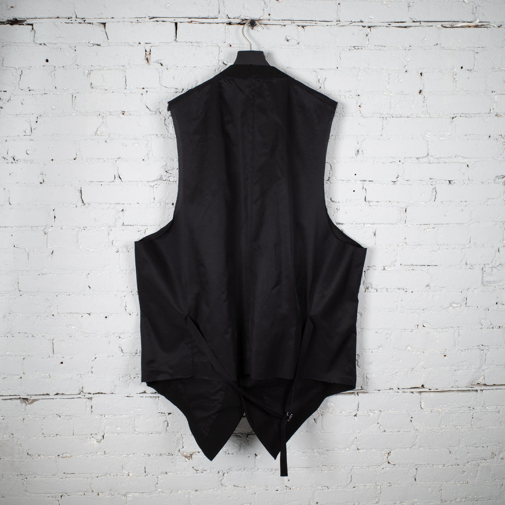 OVERSIZED TAILORED VEST  BLACK