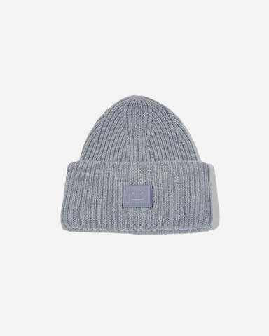 KNIT FACE HAT GREY MELANGE