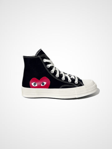 x CONVERSE SINGLE HEART HIGH BLACK