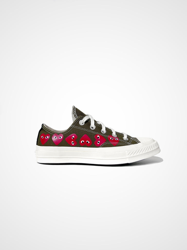 x CONVERSE MULTI HEART LOW OLIVE
